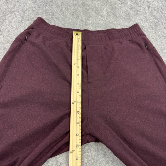 Public Rec Pants Mens 30‎ Daymaker Lounge Sweatpant Drawstring Pockets Burgundy - Picture 10 of 13